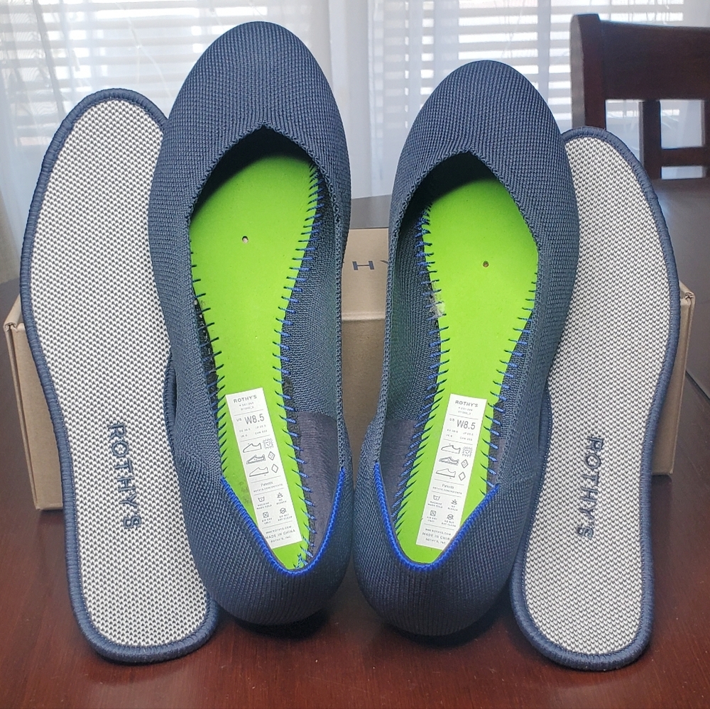 ROTHY'S THE FLAT SQUARE NAVY - Picture 8 of 9